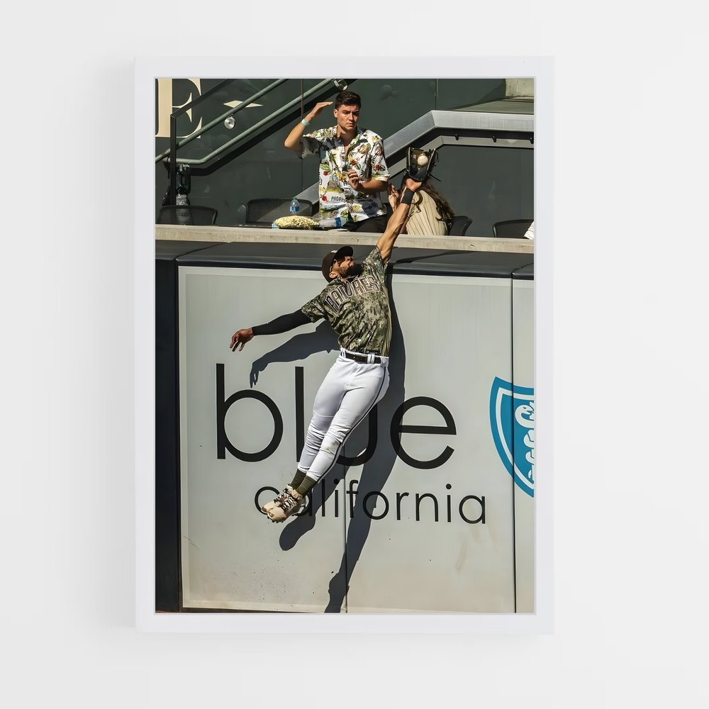 Poster Glissade Épique – affiche Baseball (vue 3)